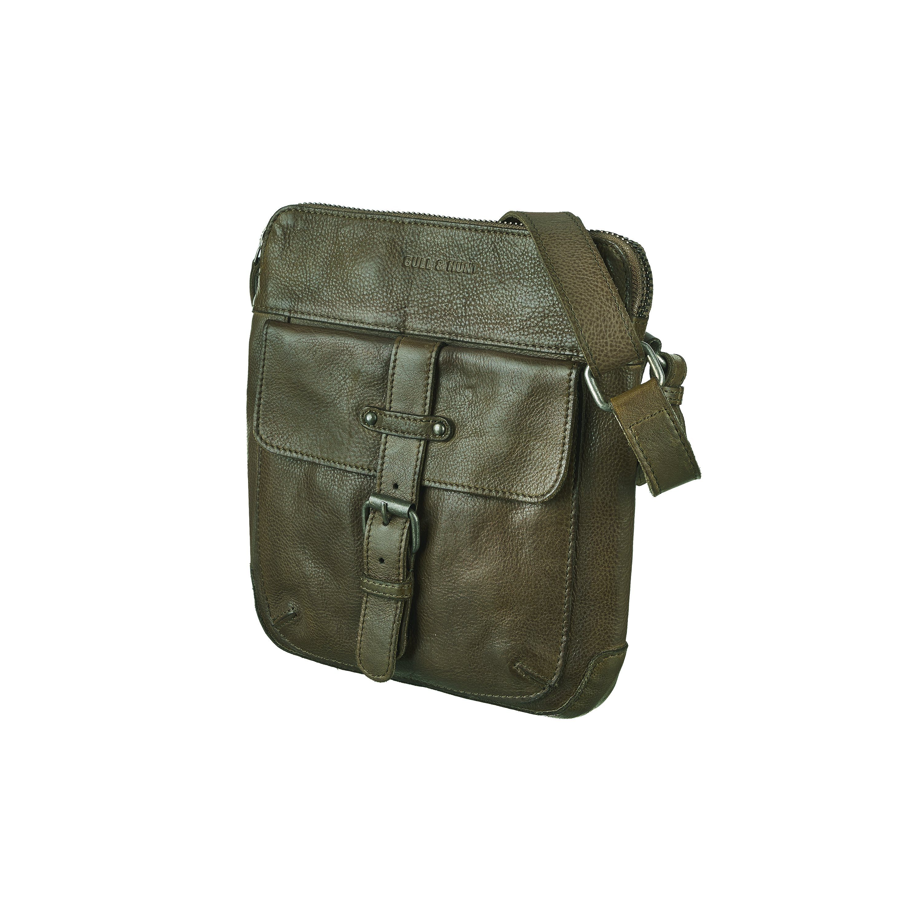 Bull & Hunt Messenger Bag urban small, blau, braun, grün, schwarz